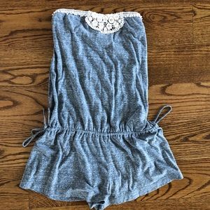 Lucky brand strapless romper/coverup size m/l